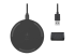 Belkin BoostCharge - Trådlös laddningsplatta + växelströmsadapter - Framsidan
