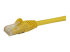 StarTech.com 10m CAT6 Ethernet Cable, 10 Gigabit Snagless RJ45 650MHz 100W PoE Patch Cord, CAT 6 10GbE UTP Network Cable w/Strain Relief, Yellow, Fluke Tested/Wiring is UL Certified/TIA - Närbild