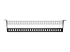 StarTech.com 1U Rack Mountable Cable Lacing Bar w/Adjustable Depth, Cable Support Guide For Organized 19" Racks/Cabinets, Horizontal Cable Guide For Patch Panels/Switches/PDUs - Ovansidan