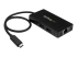 StarTech.com USB-C-hubb med 3 portar och Gigabit Ethernet - Höger vinkel