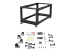 StarTech.com 8U 19" Open Frame Server Rack, 4 Post Adjustable Depth 23-41" Mobile, Free Standing Rolling Network/Computer Equipment Data Rack, Dell PowerEdge, HP ProLiant ThinkServer - Framsidan