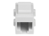 StarTech.com Vit Cat 6 RJ45-nätverkskopplare med Keystone-kontakt – F/F - Framsidan