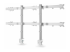 StarTech.com Six-Monitor Desk Mount w/ Crossbar, Up To 32" Screens/17.6lb - Tillbaka