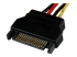 StarTech.com 30 cm SATA till LP4-strömkabeladapter - Närbild