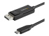 StarTech.com USB C till DisplayPort 1.2-kabel på 2 m för 4K vid 60 Hz - Höger vinkel